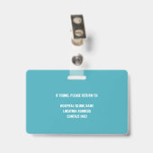 Aangepaste ziekenhuis medische staf apotheker Teal Badge (Achterkant met clip)