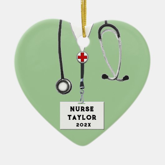 Aangepaste ziekteverwekker keramisch ornament (Voorkant)