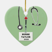 Aangepaste ziekteverwekker keramisch ornament (Achterkant)