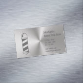 Aangepaste zilver metalen blikvanger magnetisch visitekaartje (Voorbeeld)