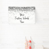 Aangepaste Zilver Persoonlijke Foto-automat Verjaa Spandoek (Insitu)