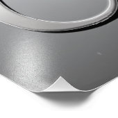 Aangepaste Zilveren Familie Foto Script Kerstmis Afdruk (Hoek)