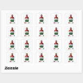 Aangepaste zilveren ITALY vierkante sticker (Vel)