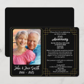 Aangepaste Zilveren Jubileum 25e Jubileum Uitnodig Feestdagenkaart (Voorkant / Achterkant)