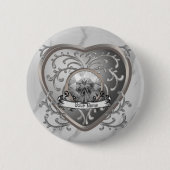 Aangepaste Zilveren Juweel Fairy Heart Ronde Button 5,7 Cm (Voorkant)