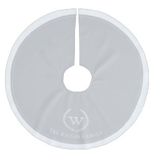 Aangepaste zilveren kerstboomrok kerstboom rok