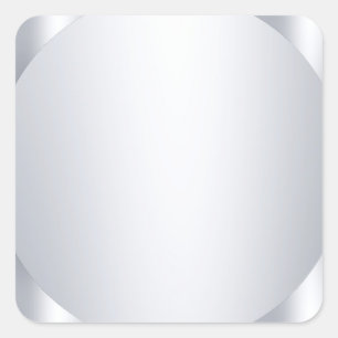Aangepaste zilveren look glamoureuze lege sjabloon vierkante sticker
