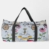 Aangepaste zilveren mist, zwart & goud koningin bi plunjezak (Voorkant)