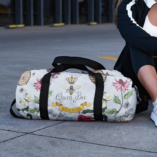 Aangepaste zilveren mist, zwart & goud koningin bi plunjezak