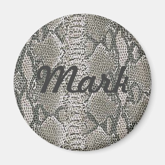 Aangepaste zilveren Snake Skin Magnet (Voorkant)