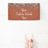 Aangepaste Zilveren Terracotta Verjaardagsfeest Ph Spandoek (Insitu)