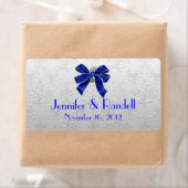 Aangepaste zilveren Toon Damask Mini Wijnfles Labe Etiket (Insitu)