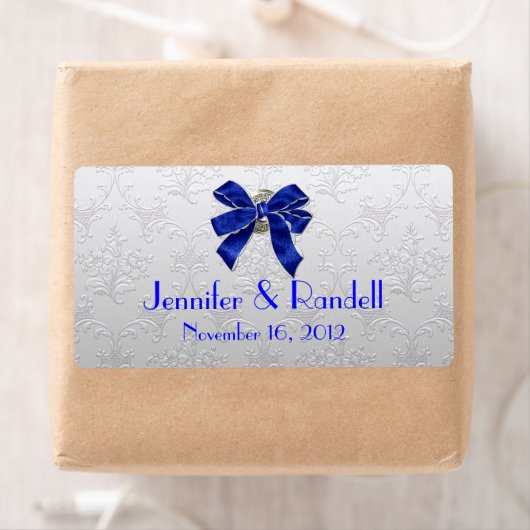 Aangepaste zilveren Toon Damask Mini Wijnfles Labe Etiket (Insitu)