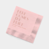 Aangepaste zin bruiloft Vrijgezellenfeest Folie se Servetten (Links)