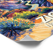 Aangepaste Zion National Park Canyon Zonsondergang Poster (Hoek)