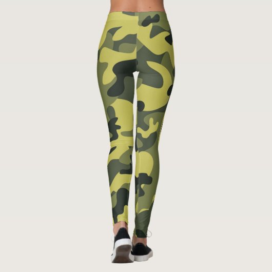 Aangepaste Zipz High Top Shoes, US Mannen 4 / US W Leggings (Achterkant)