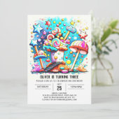 Aangepaste Zoete Lollipop Verjaardag Kaart (Staand voorkant)