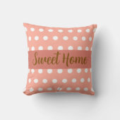 Aangepaste Zoete Thuis Pastel Stip Kussen Decorati (Voorkant)