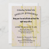 Aangepaste Zombie Bachelorette Feestkaart Fun Wild Kaart (Achterkant)