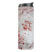 Aangepaste Zombie Blood Travel Mug Thermosbeker (Gedraaid links)