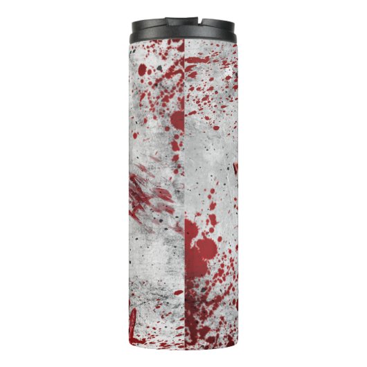 Aangepaste Zombie Blood Travel Mug Thermosbeker (Achterkant)