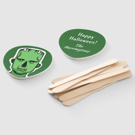 Aangepaste Zombie-tekstventilatorset Handwaaier (Niet-gemonteerd)