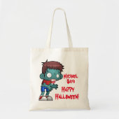 Aangepaste Zombie-Trick or treat Tote Bag (Voorkant)