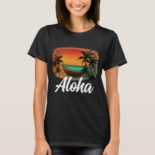 AANGEPASTE ZOMER ALOHA VAKANTIEMODE T-SHIRT