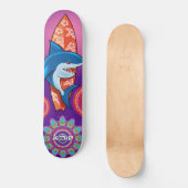 Aangepaste zomer haai surf mandala skateboard (Voorkant)