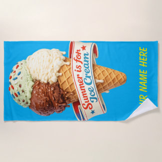 Aangepaste Zomer is voor Ijs Strandlaken