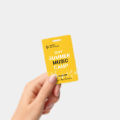 Aangepaste zomer muziek kamp leraar ID badge (Handheld)