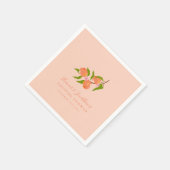 Aangepaste zomer perzik fruit boho koppels douche servet (Hoek)