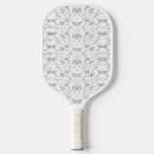Aangepaste zomer pickleball paddle geometrisch ont (Voorkant)