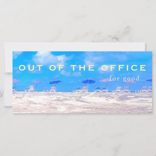 Aangepaste zomer strand blauw wit gelukkig pensioe (Voorkant)