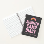 Aangepaste zomercampagne Diary Pink Rainbow Notitieboek (Binnen)