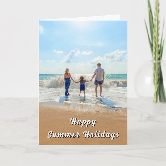 Aangepaste zomercard met foto - Personaliseer uw f Kaart (Voorkant)