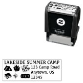 Aangepaste zomerkamp Stempel Adres Stempel (In situ)