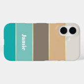 Aangepaste Zomerkleuren Kleurenblok Strepen Case-Mate iPhone Case (Achterkant (horizontaal))