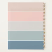 Aangepaste Zomerkleuren Kleurenblok Strepen Planner (Achterkant)