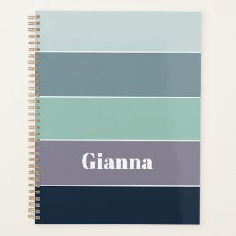 Aangepaste Zomerkleuren Kleurenblok Strepen Planner