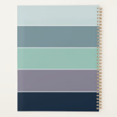 Aangepaste Zomerkleuren Kleurenblok Strepen Planner (Achterkant)