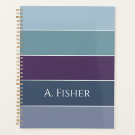 Aangepaste Zomerkleuren Kleurenblok Strepen Planner