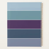 Aangepaste Zomerkleuren Kleurenblok Strepen Planner (Achterkant)