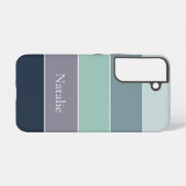 Aangepaste Zomerkleuren Kleurenblok Strepen Samsung Galaxy Hoesje (Achterkant horizontaal)