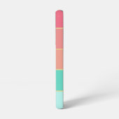 Aangepaste Zomerkleuren Kleurenblok Strepen Samsung Galaxy Hoesje (Linkerkant)