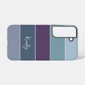 Aangepaste Zomerkleuren Kleurenblok Strepen Samsung Galaxy Hoesje (Achterkant horizontaal)