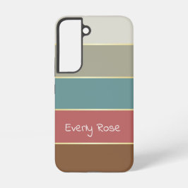 Aangepaste Zomerkleuren Kleurenblok Strepen Samsung Galaxy Hoesje