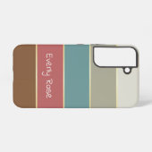 Aangepaste Zomerkleuren Kleurenblok Strepen Samsung Galaxy Hoesje (Achterkant horizontaal)