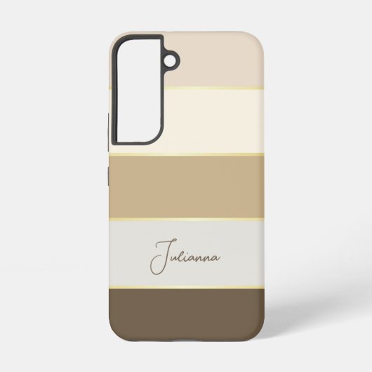 Aangepaste Zomerkleuren Kleurenblok Strepen Samsung Galaxy Hoesje (Achterkant)