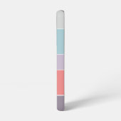 Aangepaste Zomerkleuren Kleurenblok Strepen Samsung Galaxy Hoesje (Linkerkant)